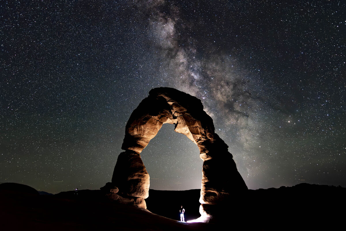 The arch and the galactic core