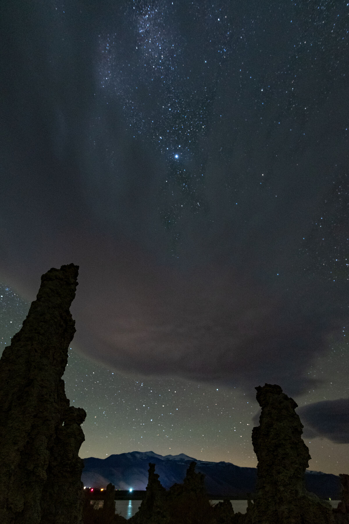 Star clouds above the tufa