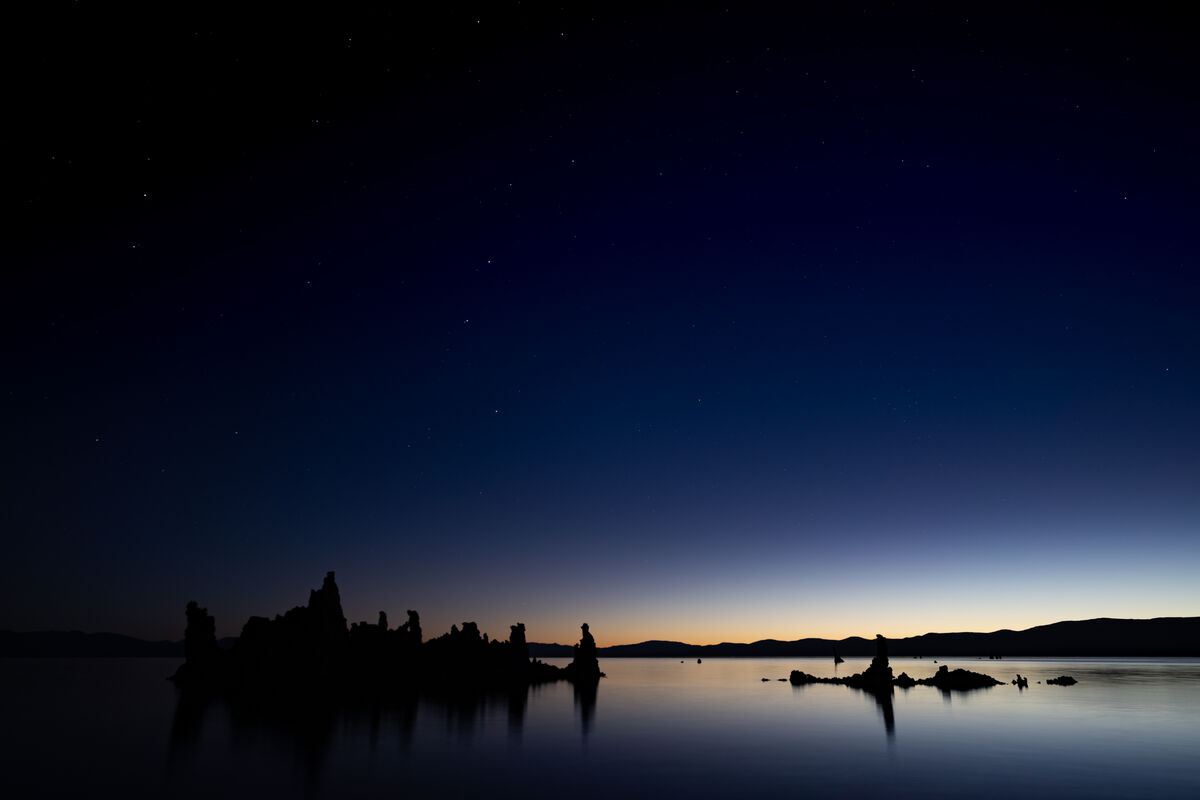 Dusk, south tufa