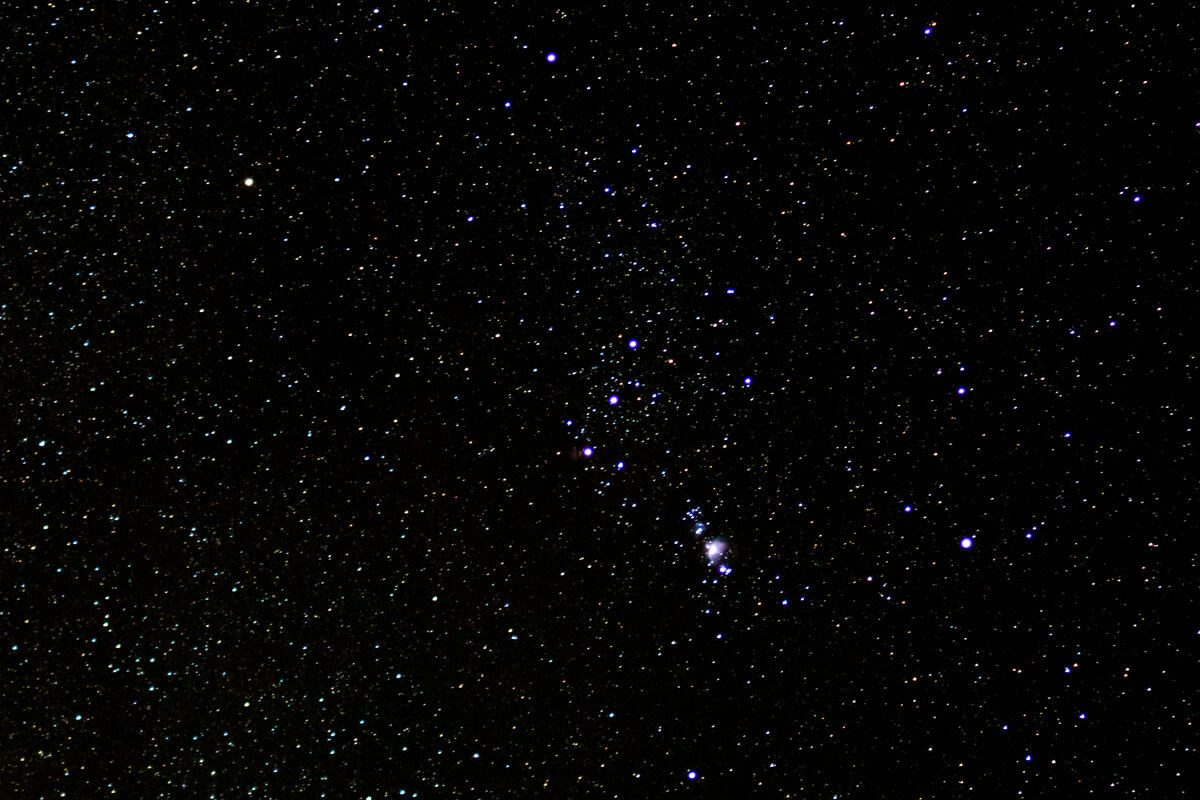 Orion without a horizon
